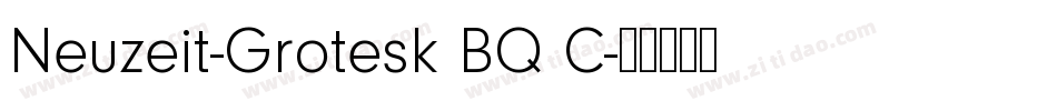 Neuzeit-Grotesk BQ C字体转换